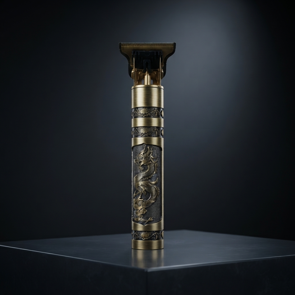 ماشین اصلاح موی سر و صورت خط زن مدل T9 با تیغه استیل ضد زنگ، باتری داخلی، شارژ از طریق USB، مدت استفاده 3 ساعت، همراه برس تمیزکننده، روغن و شانه