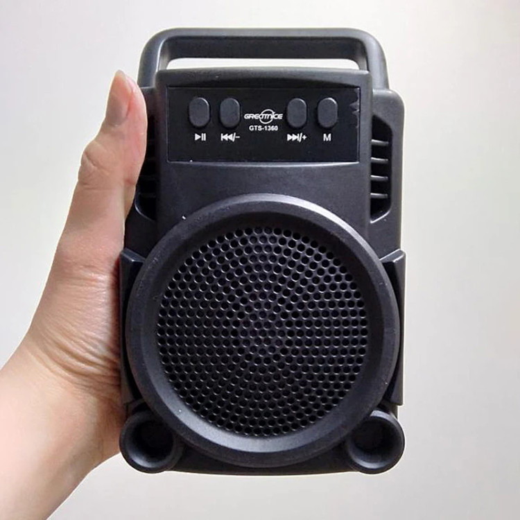 اسپیکر بلوتوثی مدل GTS-1360، با بلوتوث نسخه 5، باتری 1000 میلیآمپر ساعت و مدت پخش 8 ساعت