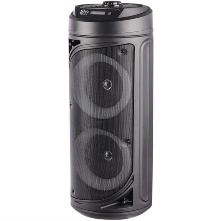 اسپیکر بلوتوثی قابل حمل سینگ ای مدل zqs-4239w، با اتصال بلوتوث، USB، جک 3.5 میلیمتری و شیار کارت حافظه، دارای باتری قابل شارژ و نور RGB