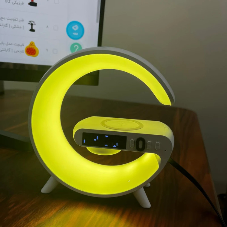 چراغ خواب اسپیکر دار مدل G63 با قابلیت پاوربانک